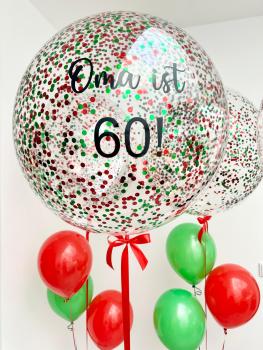 Personalisierter Bubble - Konfettiballon - ca. 60cm